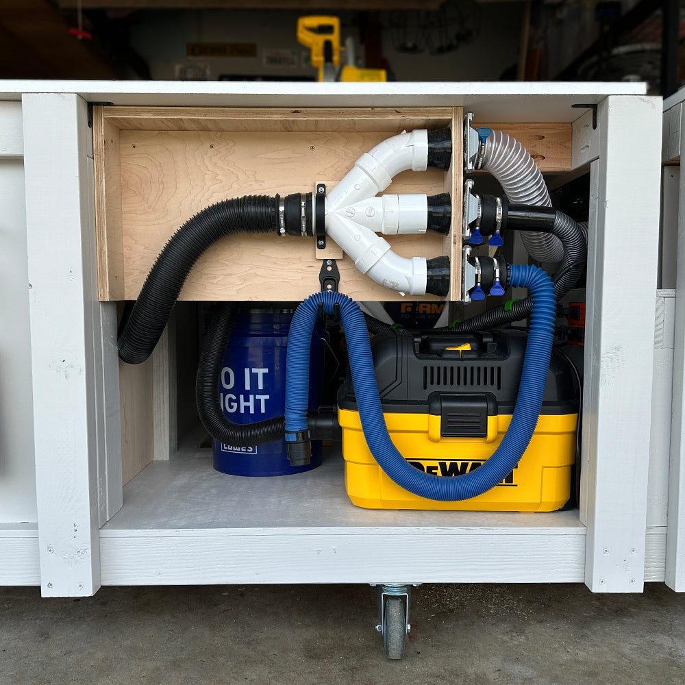 3-in-1 Mobile Workbench + Dust Collection