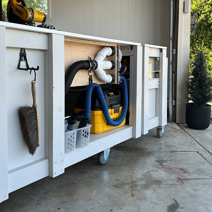 3-in-1 Mobile Workbench + Dust Collection